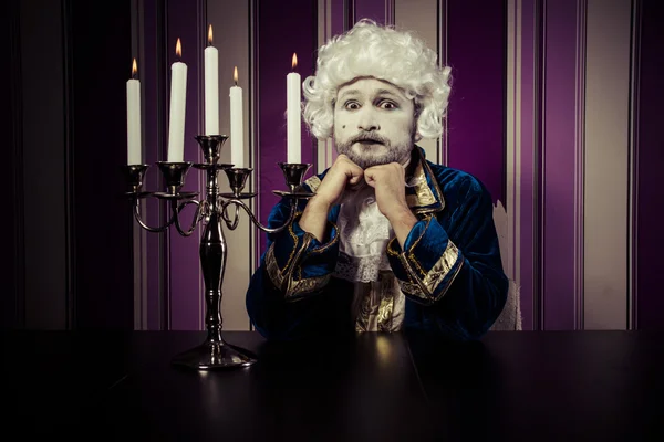 Vintage, man gekleed in rococo stijl — Stockfoto