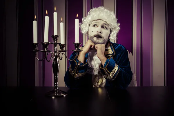 Vintage, man dressed in rococo style — Stock Photo, Image