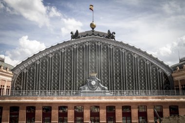 Atocha tren istasyonu, madrid şehir görüntüsü