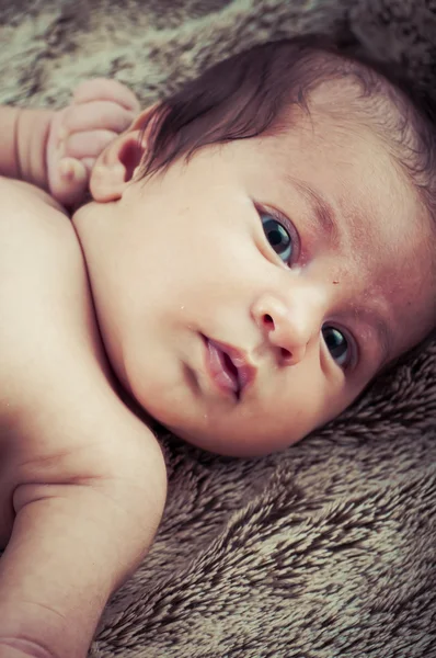 Morbido, neonato che dorme pacificamente — Foto Stock