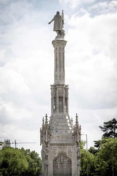 Colon monument in Madrid, Spain — Stock Photo, Image