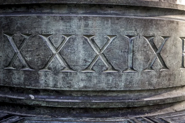 Roman numbers in Madrid — Stock Photo, Image