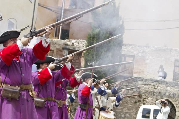 Guerra de Sucessão 4 de setembro de 2010 em Brihuega, Espanha — Fotografia de Stock