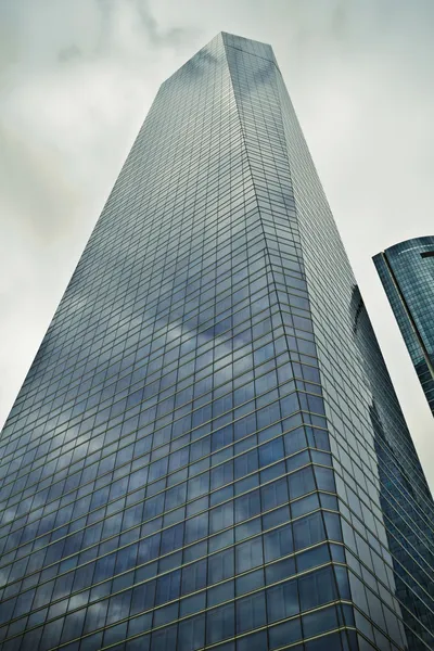 Crystal tower, wolkenkrabber van madrid, in financiële zone geplaatst, f — Stockfoto