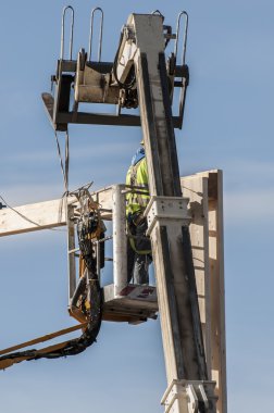 madrid bir binada çalışan erkekler