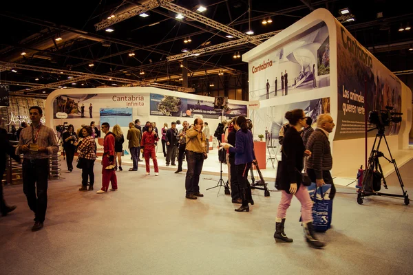 International Tourism Fair, Madrid, Spain. FITUR 2014. Fair Inst — Stock Photo, Image