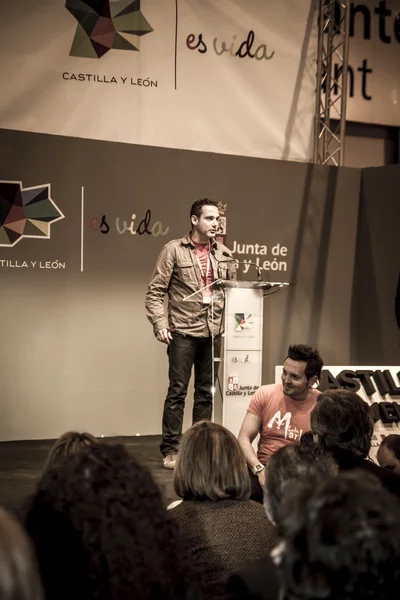 Презентация на FITUR 2014 Первый международный фестиваль иберийского волка — стоковое фото