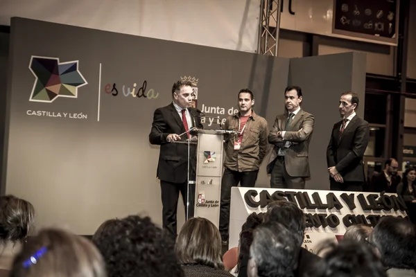Presentation på fitur 2014 första Landskampfestivalen av iberisk varg — Stockfoto