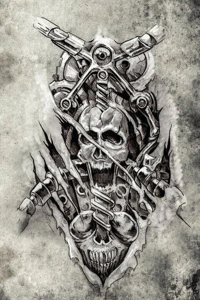 Sketch of tattoo art — Stock Photo, Image