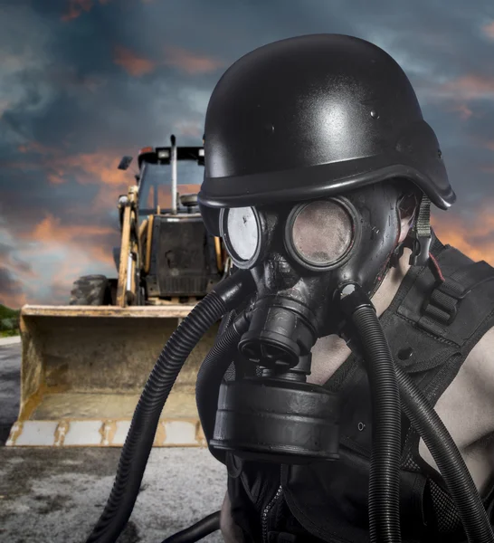 Post apocalyptic survivor — Stock Photo, Image