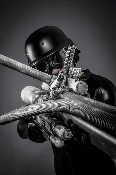 Starfighter com enorme rifle de plasma — Fotografia de Stock