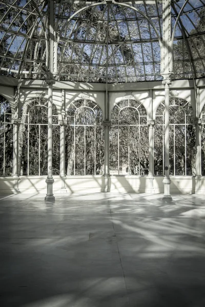 Palacio de cristal en Madrid — Foto de Stock