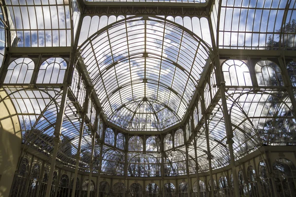 Palacio de cristal en Madrid — Foto de Stock