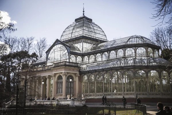 Palacio de cristal en Madrid — Foto de Stock