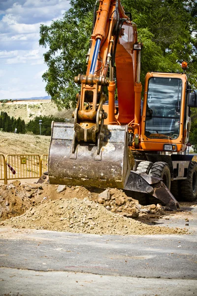 Grävmaskin — Stockfoto