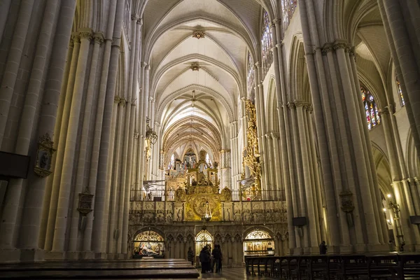 Innenraum der Kathedrale toledo — Stockfoto