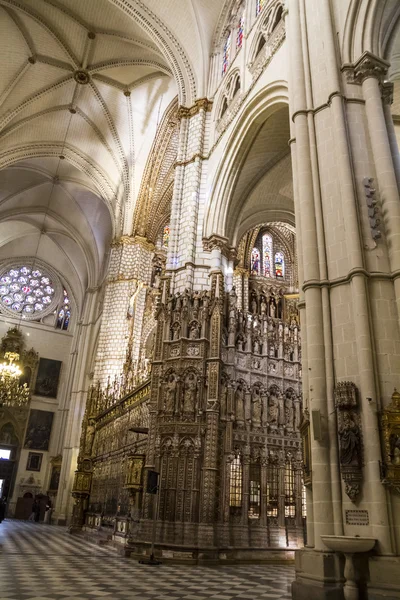 Interieur van de kathedraal toledo — Stockfoto