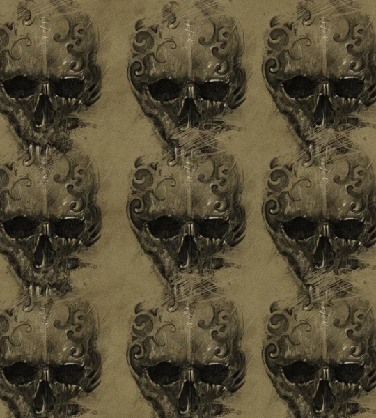 Tattoo skulls illustration — Stock Photo, Image