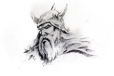 Viking kafa, eskiz dövmesi