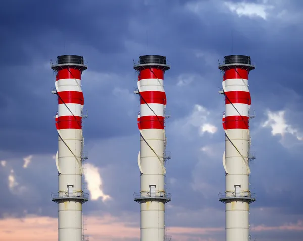 Industrial chimneys — Stock Photo, Image