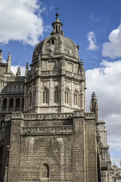 Facciata della Cattedrale di Toledo — Foto Stock