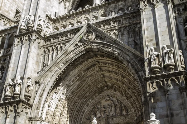 Fachada Catedral de Toledo — Foto de Stock