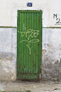 metal grunge kirli kapı