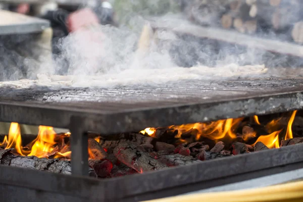 Barbecue in fair — Stockfoto