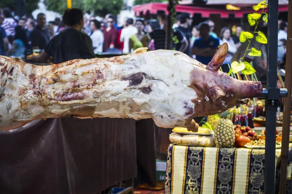 Huge grilled pork fact — Stock Photo, Image