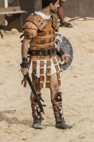 Gladiator fighting — Stock Photo, Image