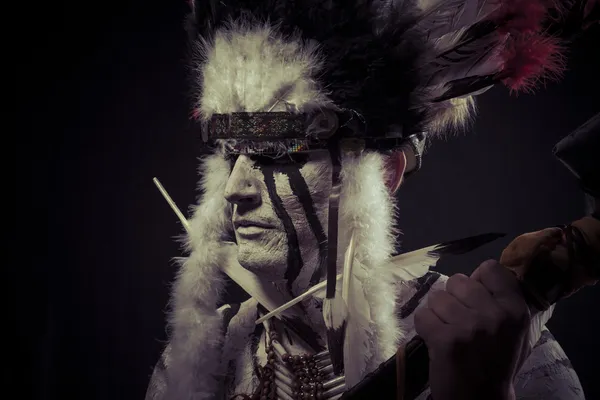 Indianen chief — Stockfoto