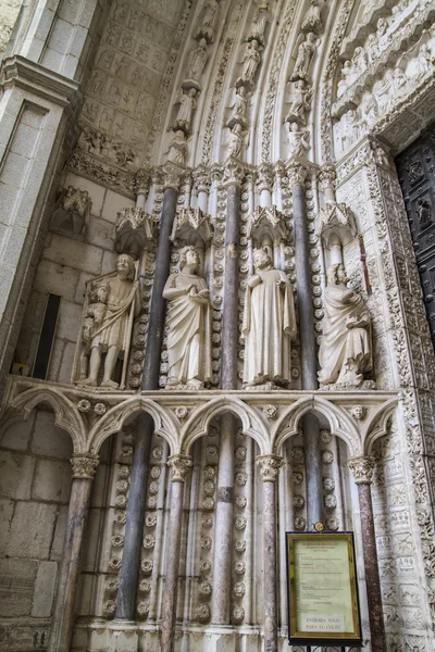 Side entrance of the Cathedral of Toledo — Stock Photo, Image