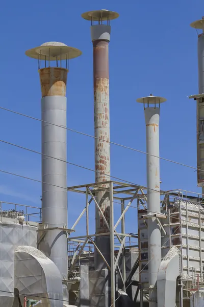 Tube and industrial chimneys — Stock Photo, Image