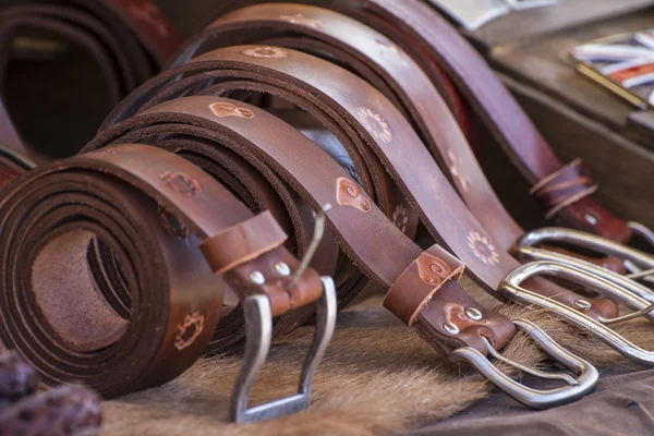 Cinturones de cuero — Foto de Stock