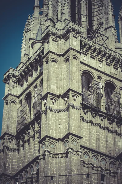 Tower toledo cathedral, spain — Stock Photo, Image