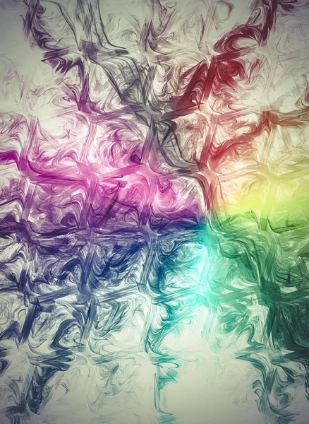 Fraktal stilleri ile renk tasarımı — Stok fotoğraf