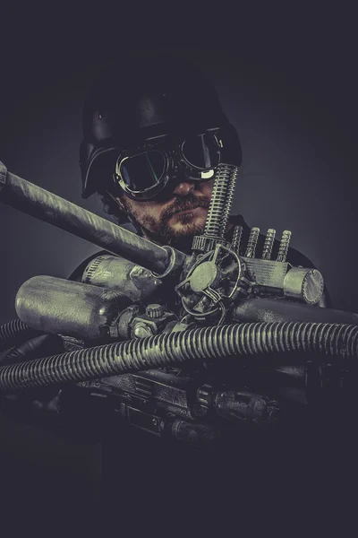 Starfighter com enorme rifle de plasma — Fotografia de Stock