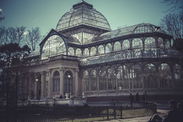 Kristallen paleis in Parque del Retiro — Stockfoto