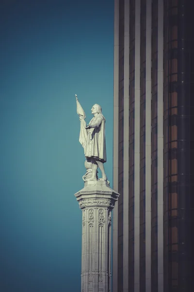 Christopher columbus staty — Stockfoto