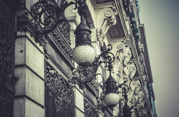 Банк, имидж города Мадрида — стоковое фото