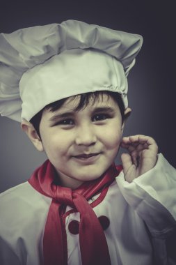 Çocuk elbise komik aşçı