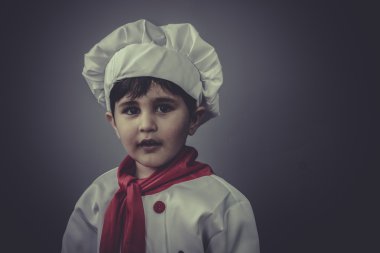 Çocuk elbise komik aşçı