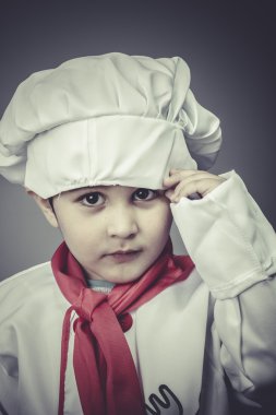 Çocuk elbise komik aşçı