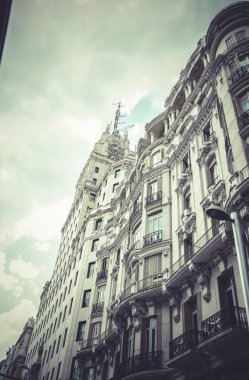 Gran via, madrid şehir görüntüsü