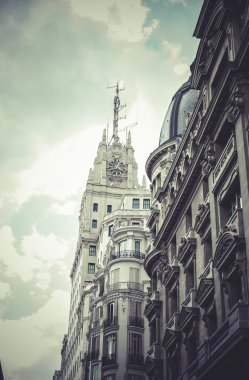 Gran via, madrid şehir görüntüsü