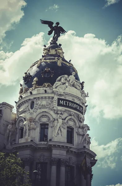 Metropolis, bilden av staden madrid — Stockfoto