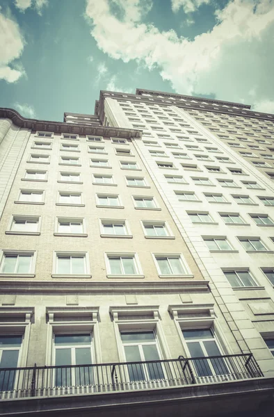 Gran via, beeld van de stad van madrid — Stockfoto