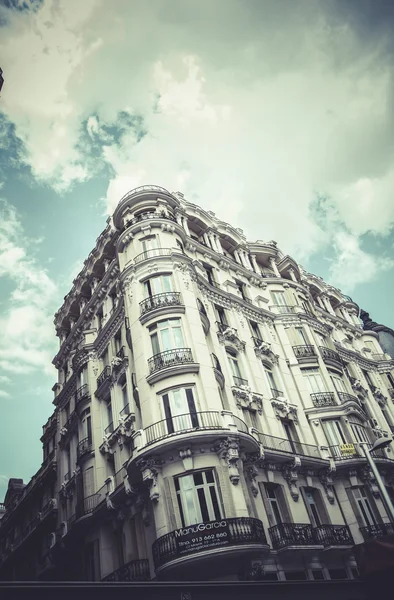 Gran Vía, Imagen de la ciudad de Madrid —  Fotos de Stock