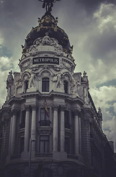 Metropolis, bilden av staden madrid — Stockfoto