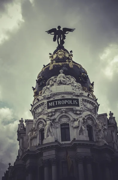 Metropolis, bilden av staden madrid — Stockfoto